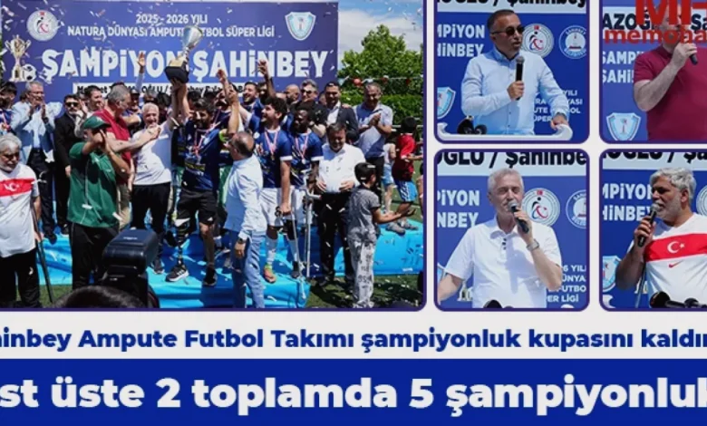 Şahinbey Ampute Şampiyon - Ampute Futbolda Şahinbey Zirvede!