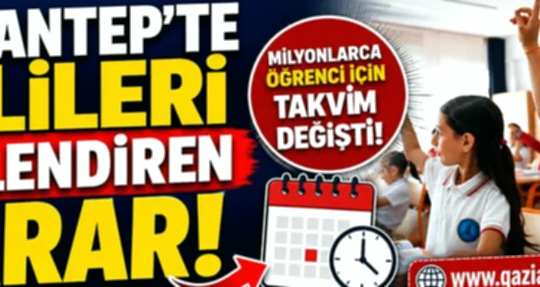 Gaziantep ara tatil - Ara Tatil Kuralı Değişti, Veliler Dikkat!