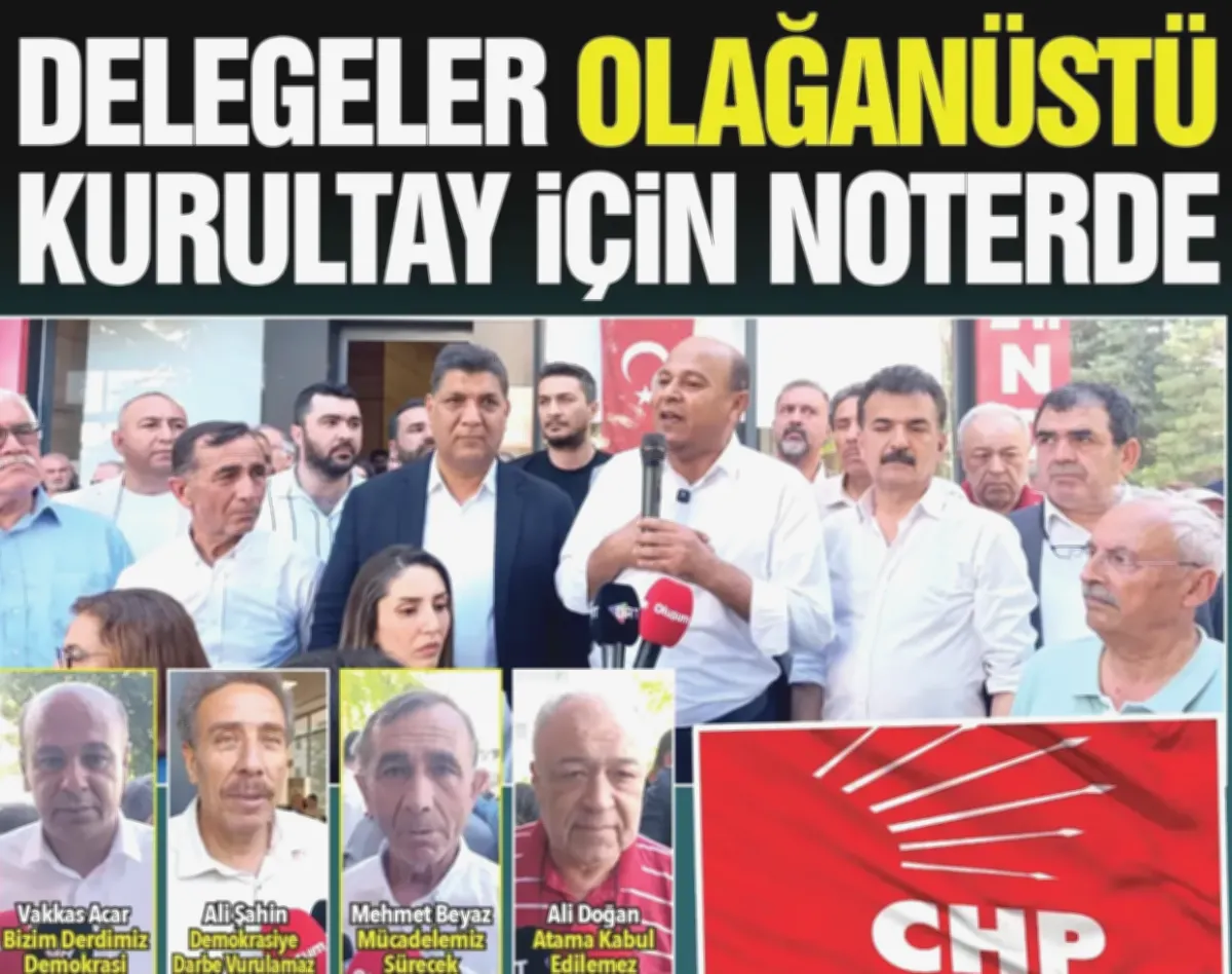 CHP Gaziantep'te Olağanüstü Kurultay Girişimi