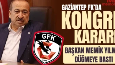Gaziantep FK değişim - Gaziantep FK Kongre Yolunda