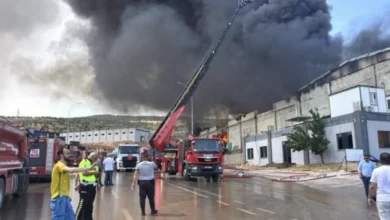gaziantep osb fabrika yangını - Gaziantep OSB'de Tekstil Fabrikası Alevlere Teslim