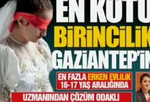 Gaziantep çocuk gelin - Gaziantep'te Çocuk Gelin Sayısı Alarm Veriyor
