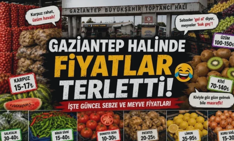 sebze meyve fiyatları - Gaziantep'te Sebze Uygun, Meyve Cep Yakıyor