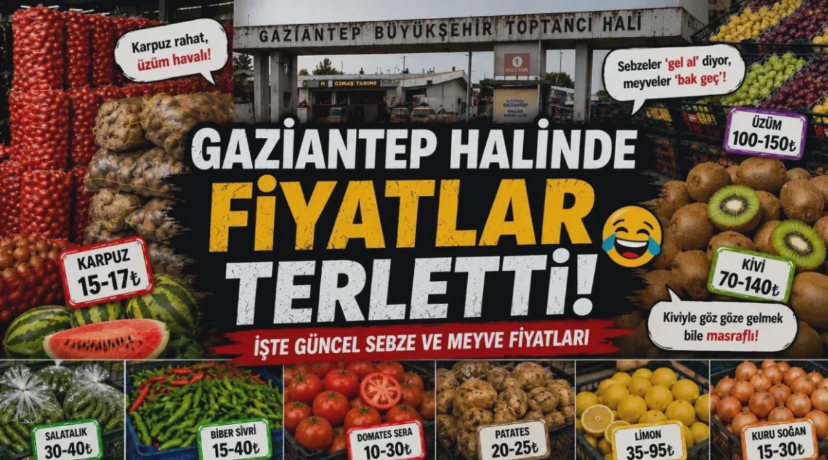 Gaziantep'te Sebze Uygun, Meyve Cep Yakıyor