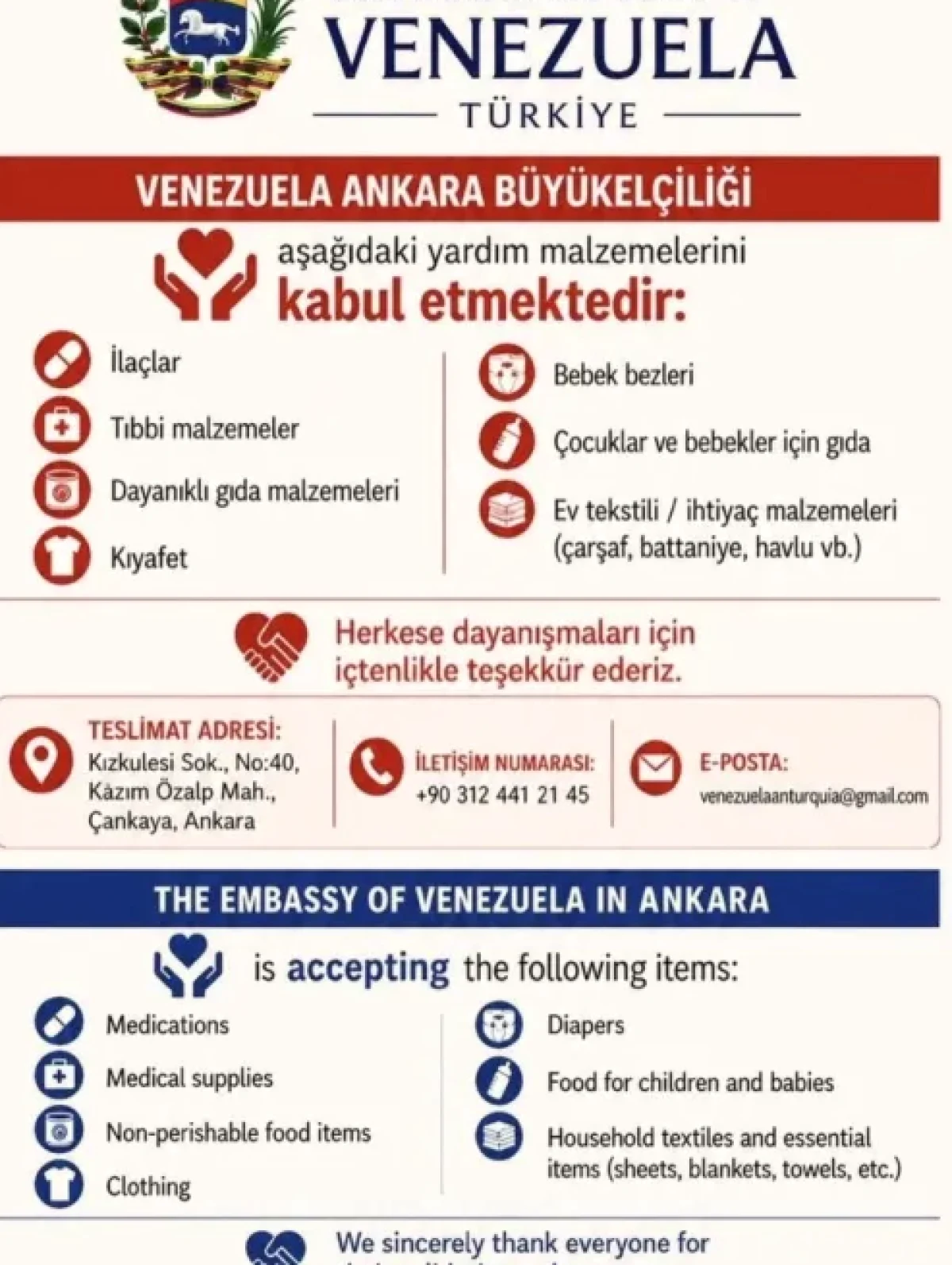 Gaziantep'ten Venezuela'ya: Maaş Bağışı