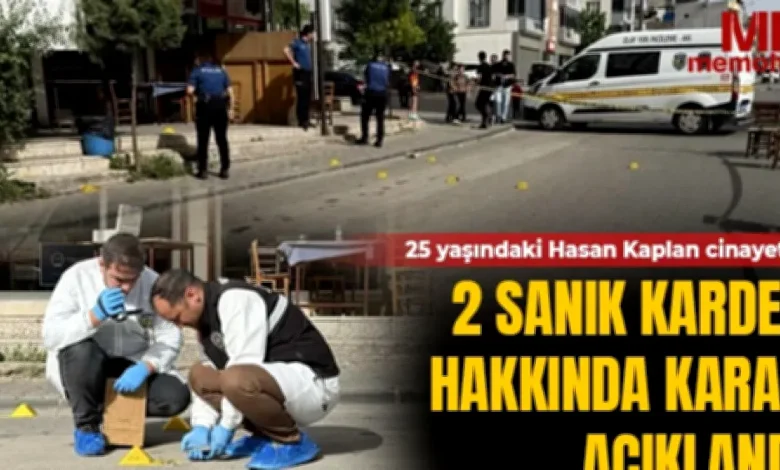 Hasan Kaplan cinayeti - Hasan Kaplan cinayetinde kardeşlere hapis