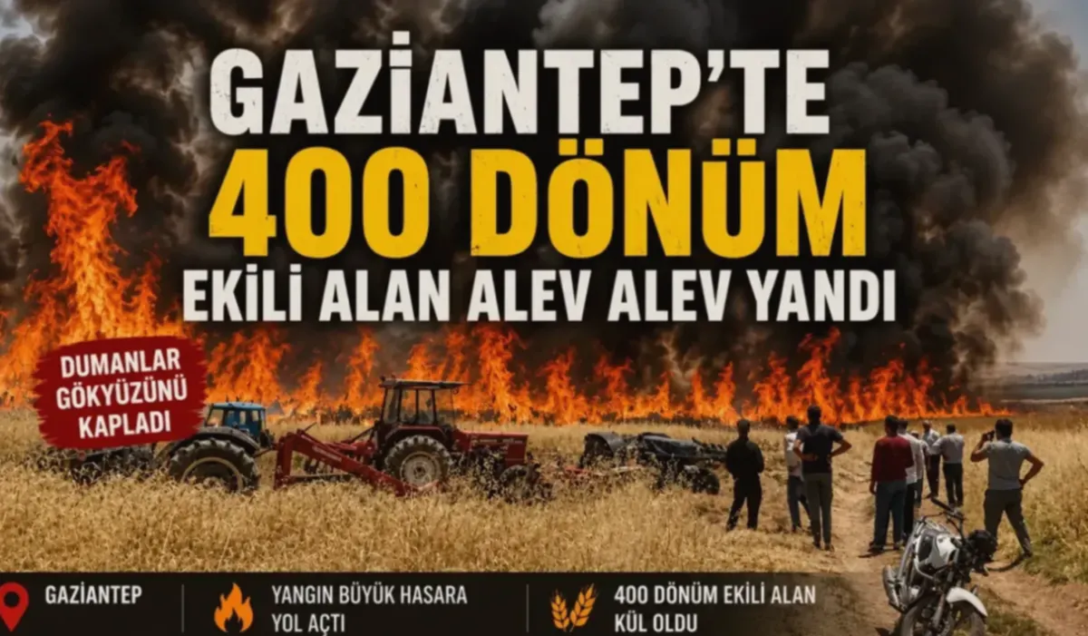 Karkamış'ta Buğday Tarlası Yangını: Bilinmezlik Perdesi