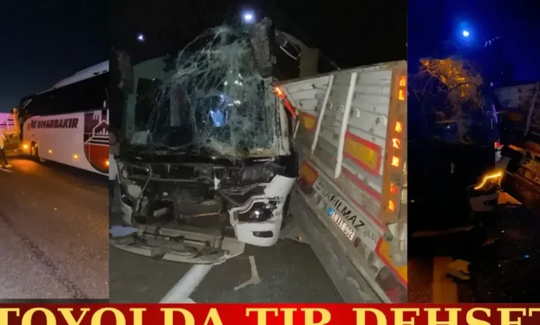 Nizip TIR kazası - Nizip'te TIR dehşeti, otobüsle çarpıştı!