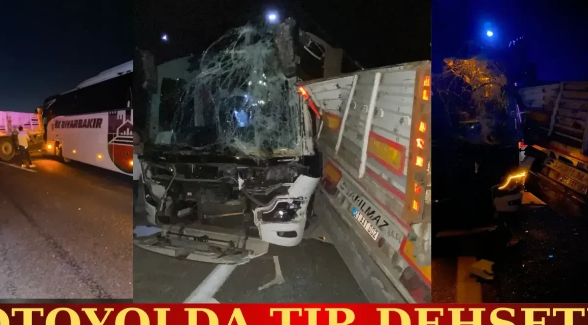 Nizip'te TIR dehşeti, otobüsle çarpıştı!