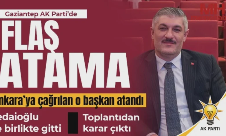Nizip AK Parti Başkan - Nizip'te Yeni AK Parti İlçe Başkanı: Fatih Altınses