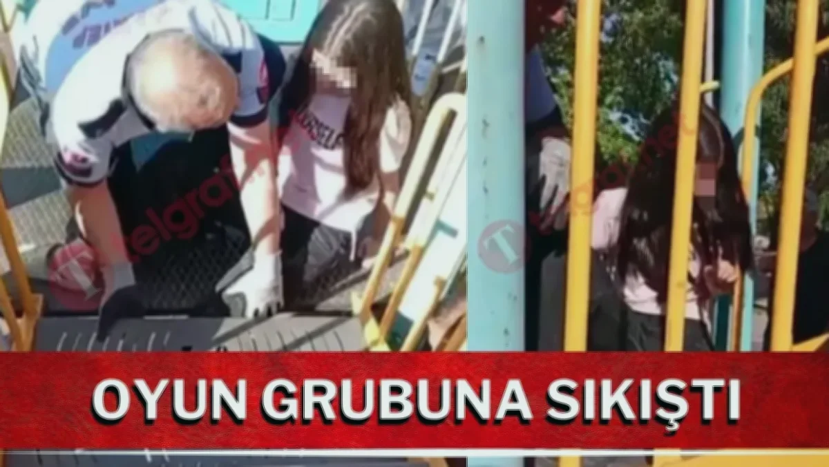 Parkta Sıkışan Çocuk, İtfaiye Kurtardı