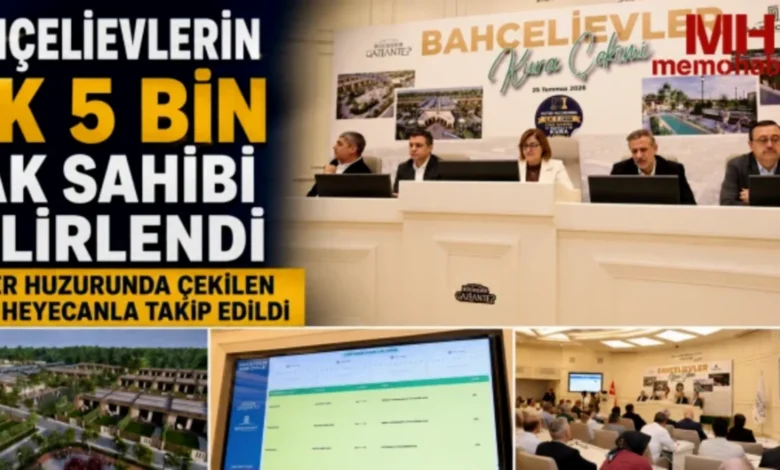 Bahçeli Ev - Bahçeli Ev Hayali Gerçekleşti: İlk Hak Sahipleri Belli Oldu
