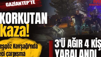 Beşgöz Kavşağı Kaza - Beşgöz Kavşağı'nda Tehlike: Yaralılar Var