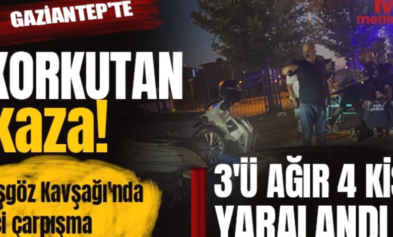 Beşgöz Kavşağı Kaza - Beşgöz Kavşağı'nda Tehlike: Yaralılar Var