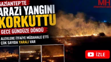 arazi yangını - Gaziantep Arazi Yangını Nefes Kesti