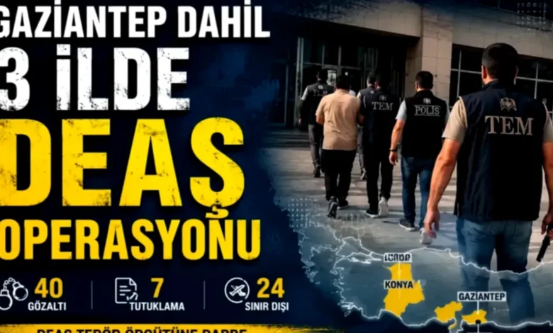 DEAŞ operasyonu - Gaziantep: DEAŞ Operasyonu Şüpheli Ağını Sorguluyor