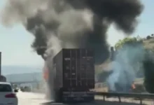 Gaziantep çikolata yangını - Gaziantep Yolunda Çikolata Yangını: 24 Ton Kayıp