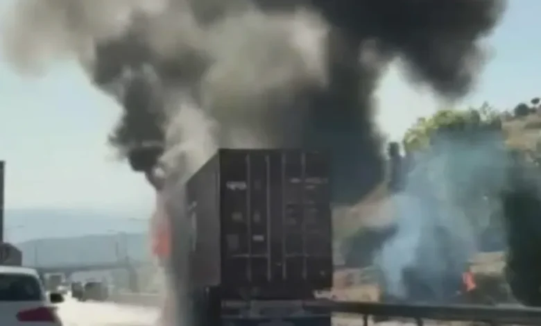 Gaziantep çikolata yangını - Gaziantep Yolunda Çikolata Yangını: 24 Ton Kayıp