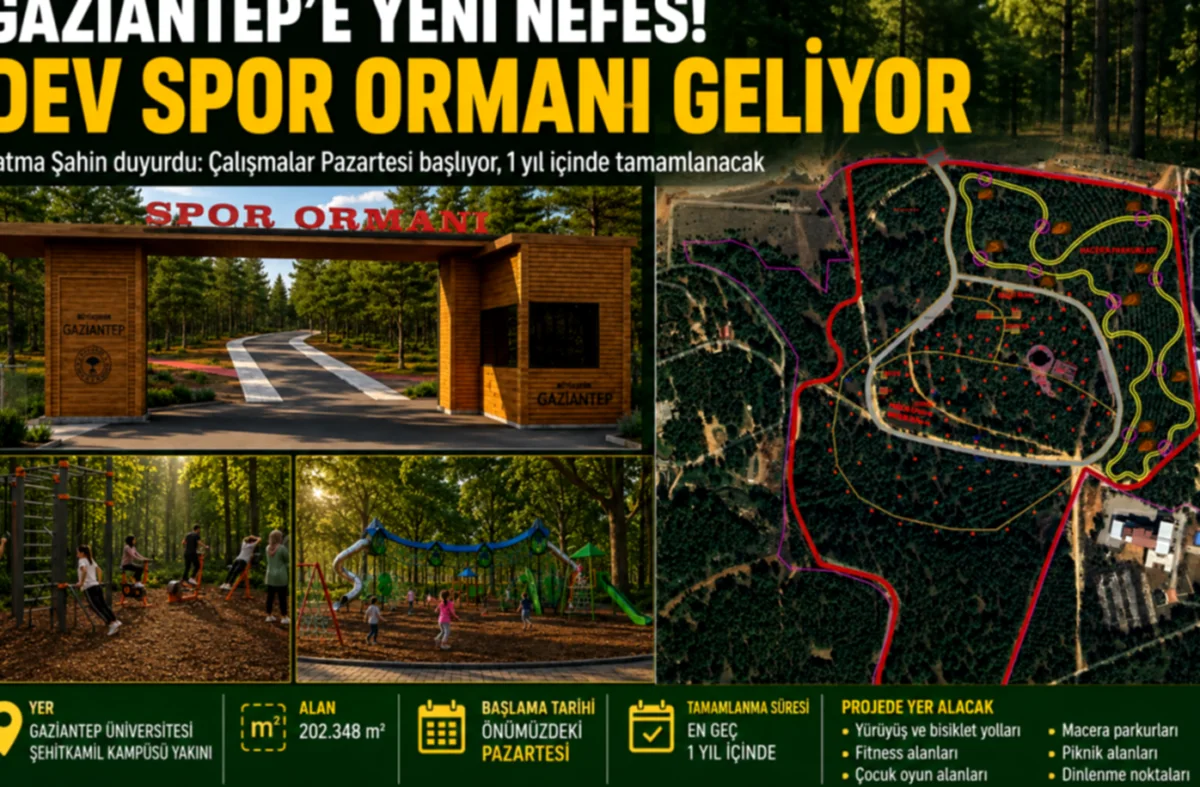 Gaziantep'e Spor Ormanı Geliyor!