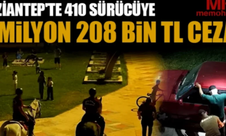 410 sürücüye ceza - Gaziantep'te 410 Sürücüye Ağır Cezalar