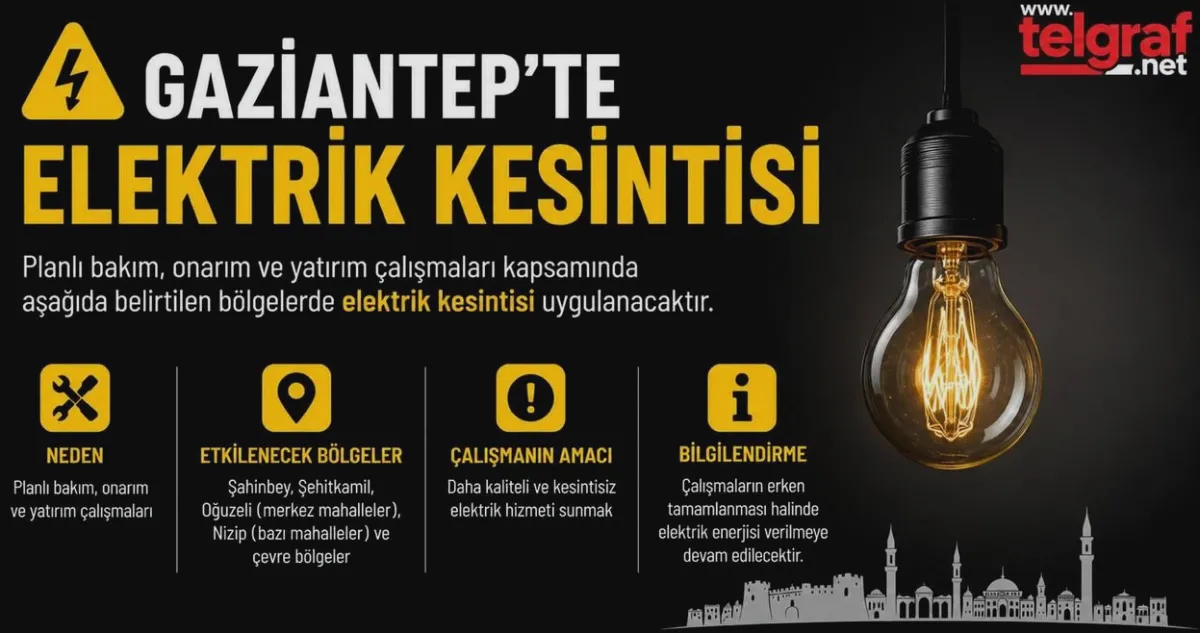 Gaziantep'te Elektrik Kesintisi: Neden, Kim Etkilenecek?