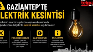 elektrik kesintisi - Gaziantep'te Elektrik Kesintisi Planı