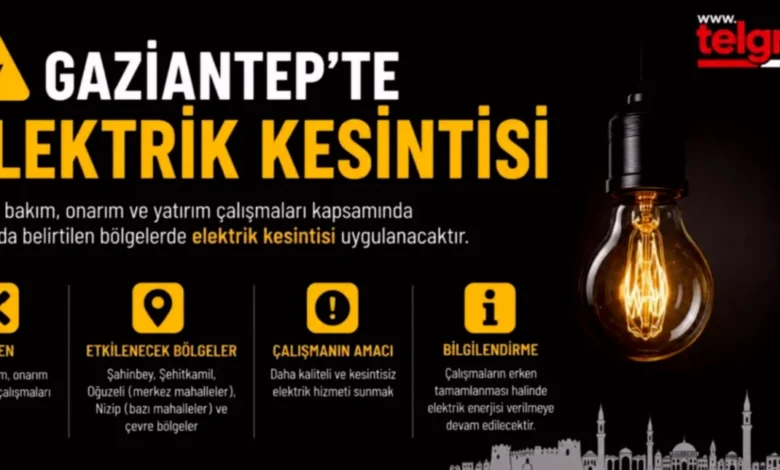 Gaziantep elektrik kesintisi - Gaziantep'te Elektrik Kesintisi: Planlı mı, Bilgilendirme...