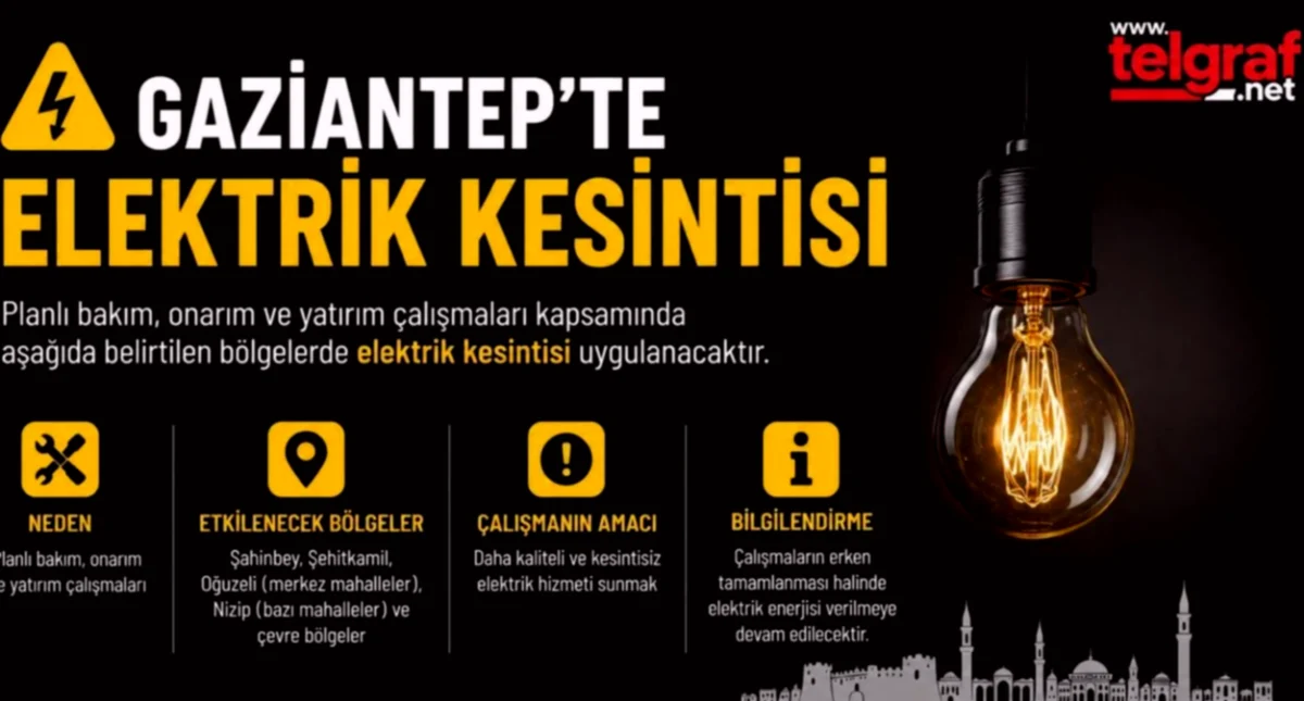 Gaziantep'te Elektrik Kesintisi: Planlı mı, Bilgilendirme...