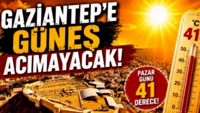 Gaziantep sıcaklık - Gaziantep'te Kavurucu Sıcaklık Alarmı