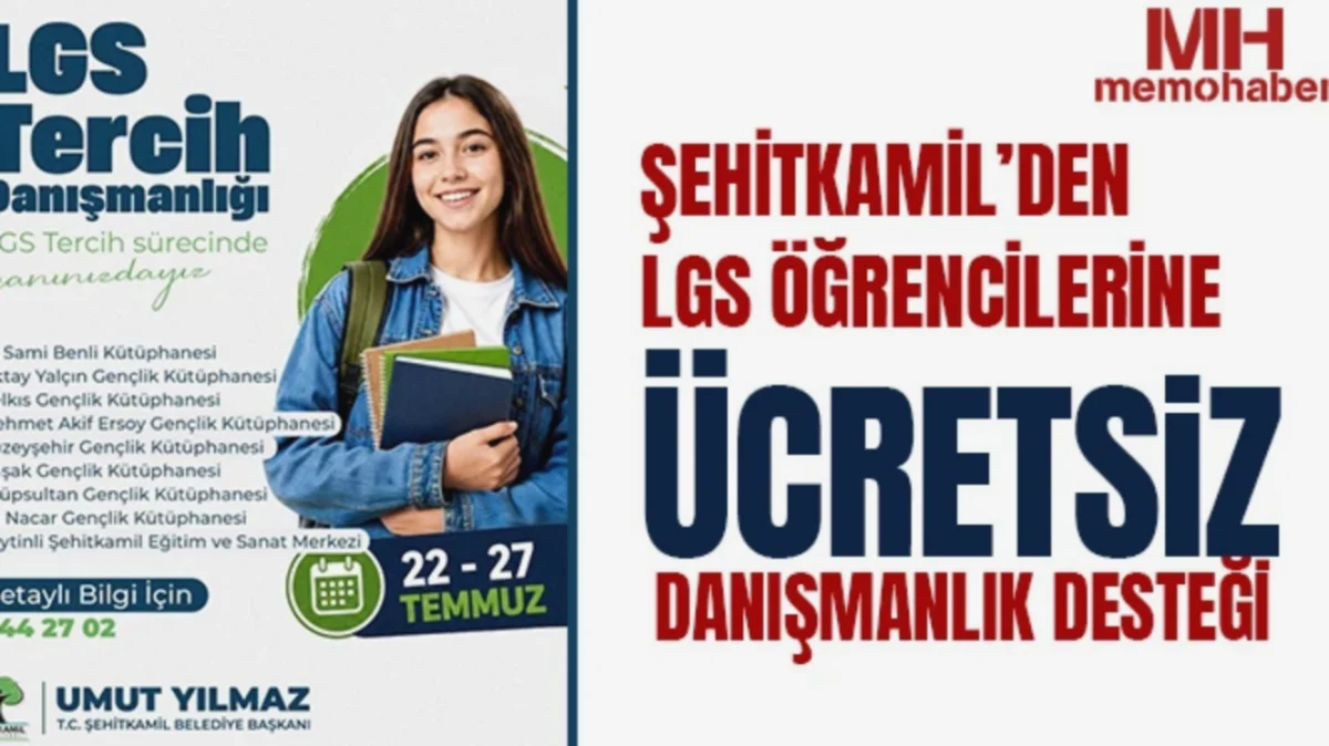 LGS'de Doğru Tercih, Şehitkamil'den Ücretsiz Destek