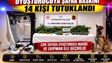 uyuşturucu Gaziantep - Uyuşturucu: Gaziantep'te 14 Tutuklama