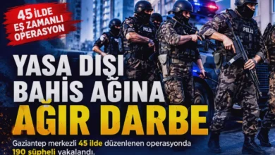 yasa dışı bahis - Yasa Dışı Bahis: Gaziantep'ten 190 Gözaltı