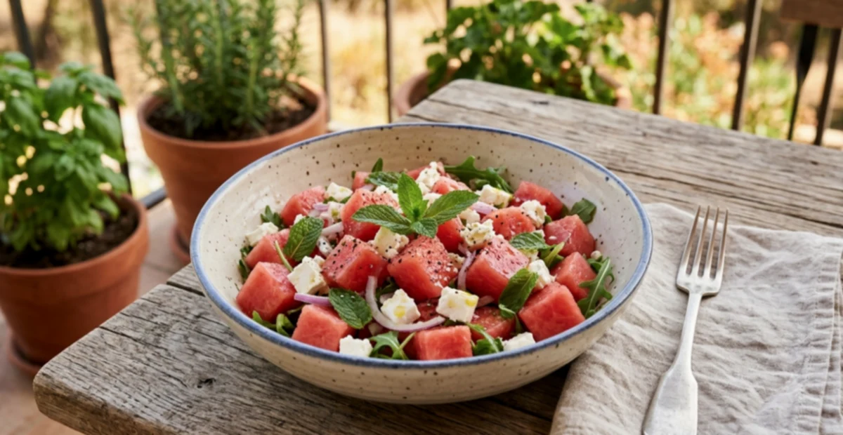 Yaz Sıcağında Karpuz Salatası Ferahlığı