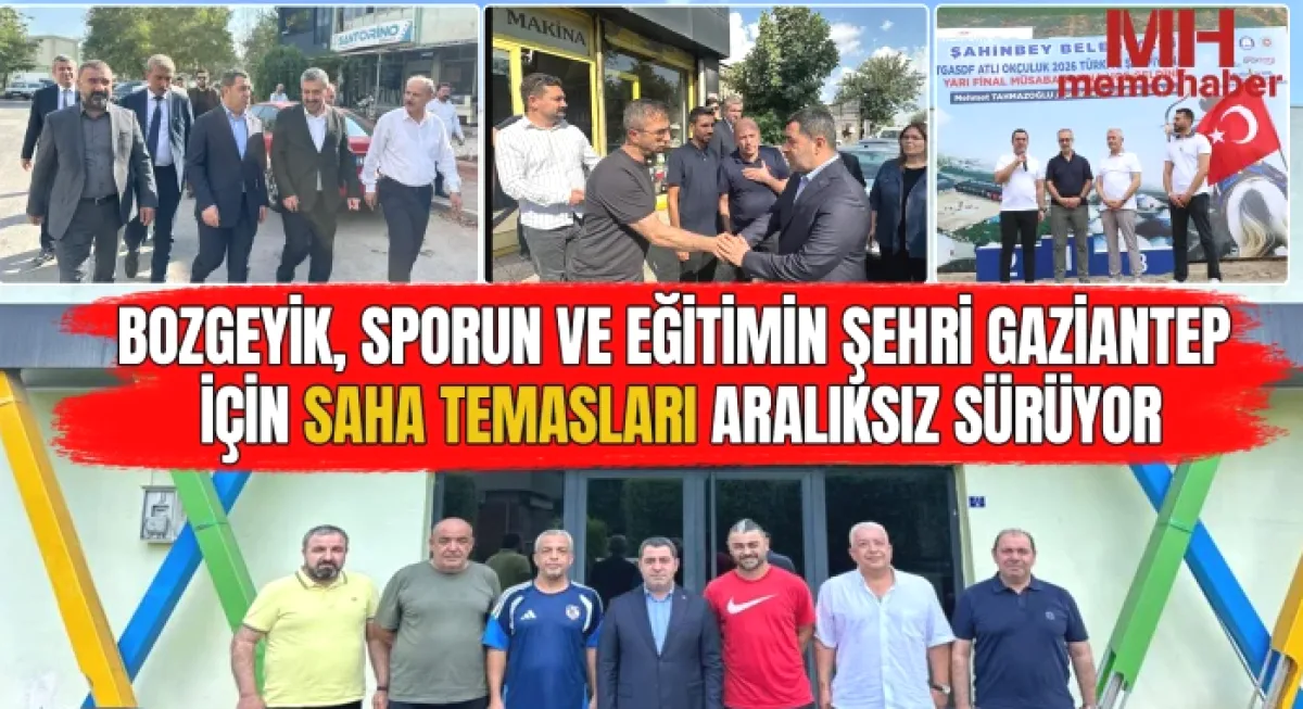 Bozgeyik'ten Gaziantep'e spor ve gençlik hamlesi