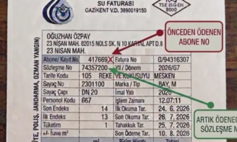 sözleşme numarası - GASKİ'den Su Ödeme Uyarısı: Sözleşme Numarası Devri