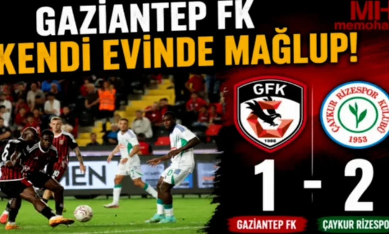 Gaziantep FK mağlubiyet - Gaziantep FK'da Hayal Kırıklığı: 1-2