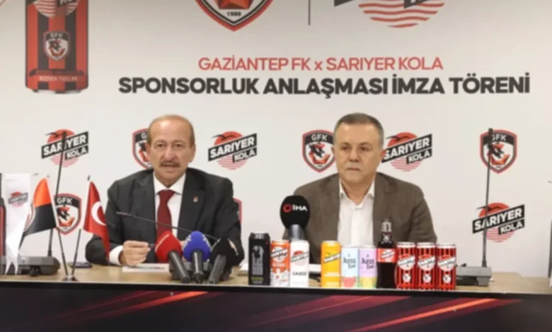 Gaziantep FK sponsorluk - Gaziantep FK'dan Sarıyer Kola ile Güç Birliği