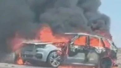 otomobil yangını - Gaziantep Yolu'nda Lüks Otomobil Kül Oldu