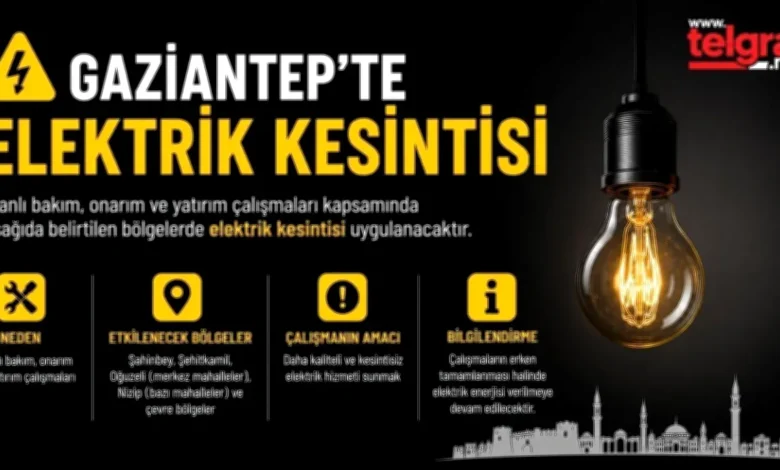 enerji kesintisi Gaziantep - Gaziantep'te Enerji Kesintisi Alarmı