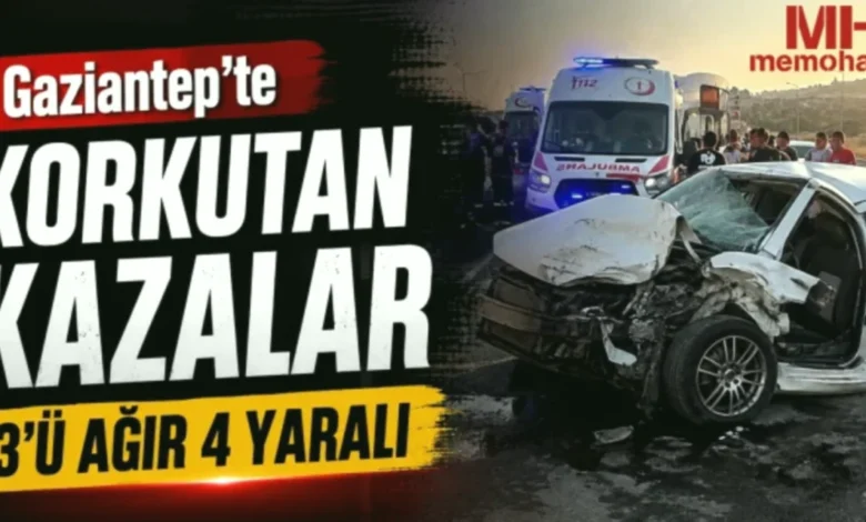 Gaziantep kazalar - Gaziantep'te Kazalar: 4 Yaralı
