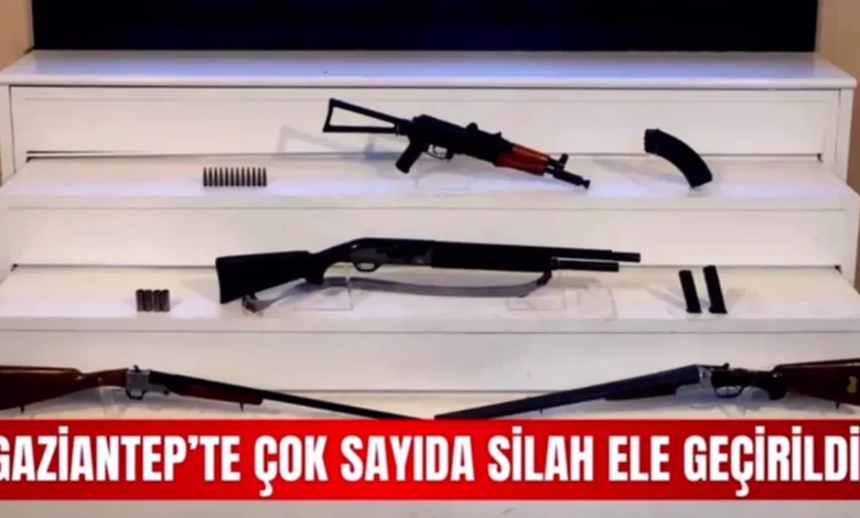 Gaziantep silah operasyonu - Gaziantep'te Silah Operasyonu: Çok Sayıda Mühimmat Ele Geçti