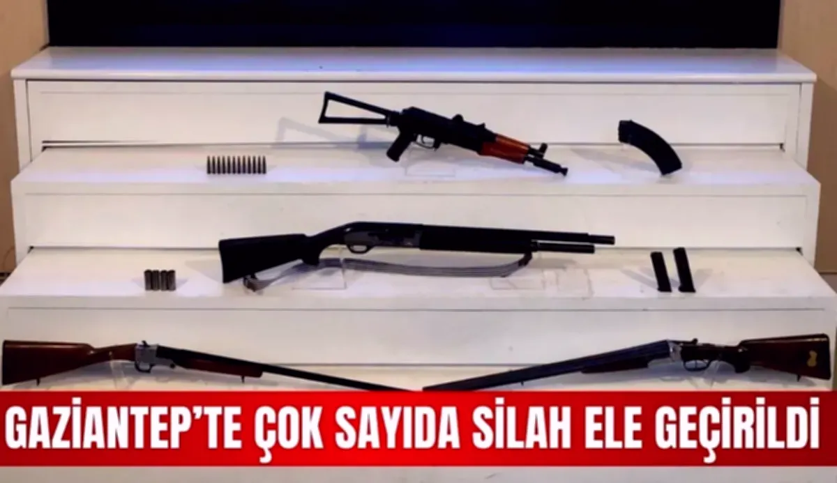 Gaziantep'te Silah Operasyonu: Çok Sayıda Mühimmat Ele Geçti