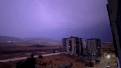 Gaziantep şimşek - Gaziantep'te Şimşek Fırtınası: Geceyi Aydınlattı