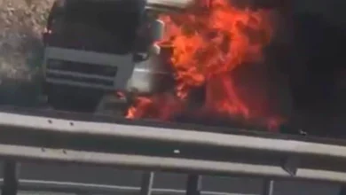 tır yangını - Gaziantep'te Tır Yangını: Motor Kısmından Alevler Yükseldi