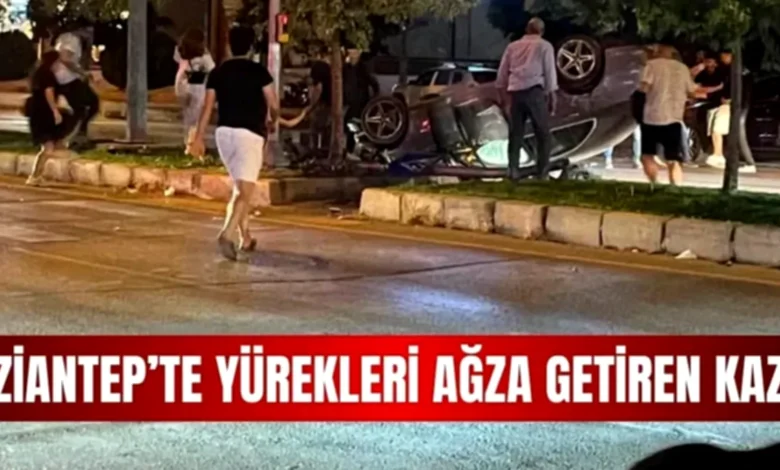 Gaziantep trafik kazası - İbrahimli'de Takla Attı: Gaziantep Trafik Paniği