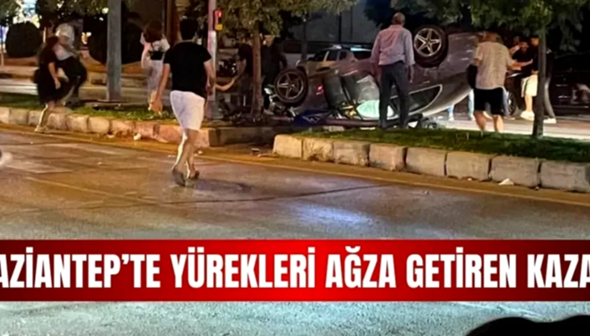 İbrahimli'de Takla Attı: Gaziantep Trafik Paniği