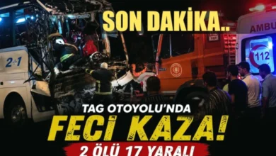 Nurdağı otobüs kazası - Nurdağı'nda Otobüs Kazası: 2 Ölü, 17 Yaralı