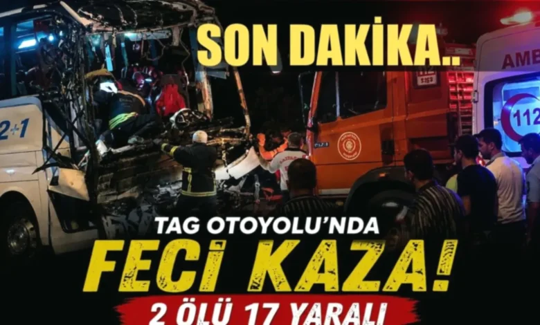 Nurdağı otobüs kazası - Nurdağı'nda Otobüs Kazası: 2 Ölü, 17 Yaralı