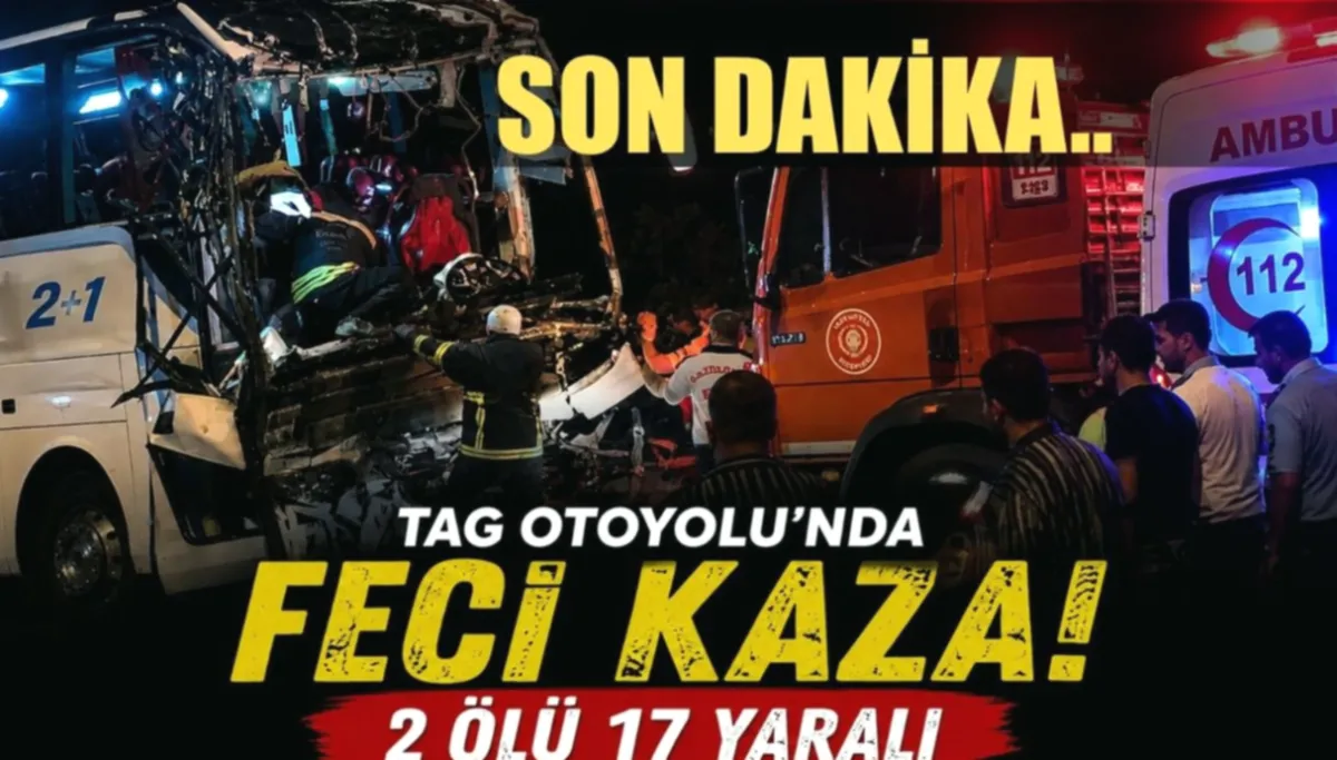 Nurdağı'nda Otobüs Kazası: 2 Ölü, 17 Yaralı