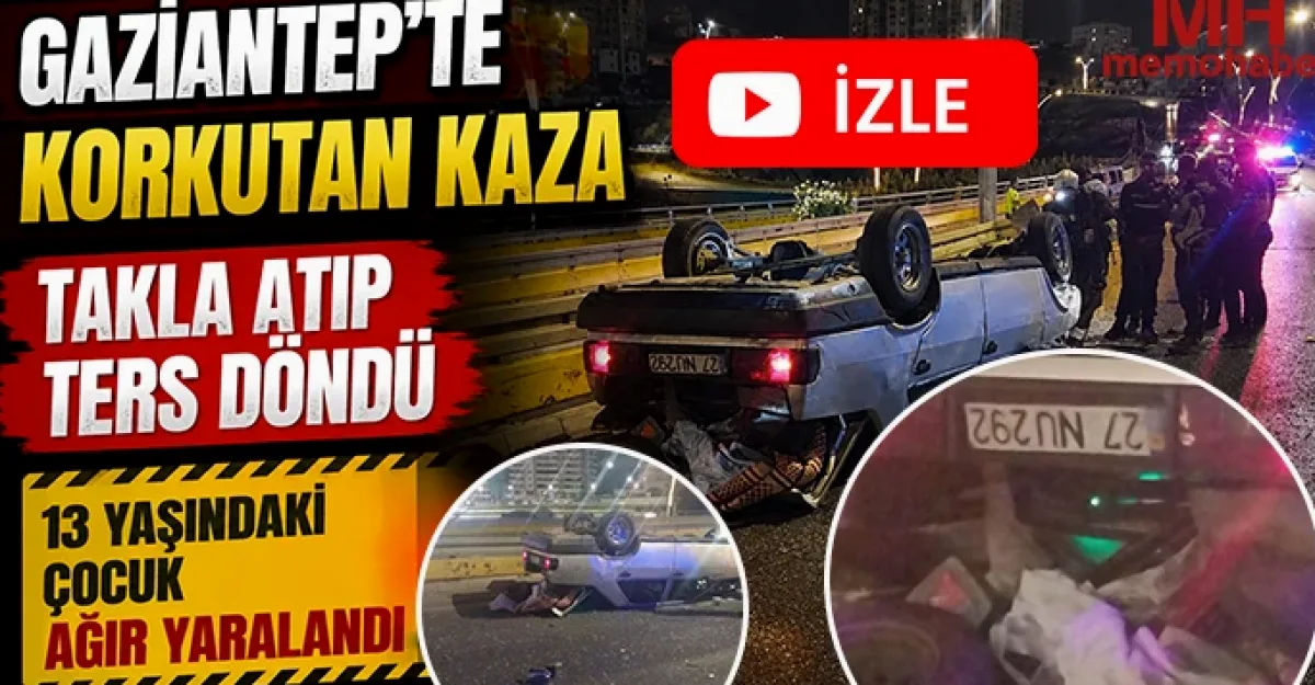 Özdemirbey'de Kaza: Ters Dönen Araç